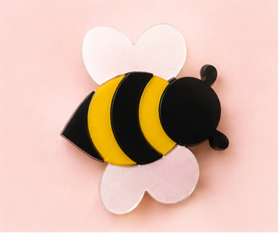 Bee Brooch | Bumble Bee Brooch | Handmade Acrylic Pin