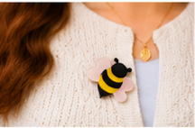 Bee Brooch | Bumble Bee Brooch | Handmade Acrylic Pin