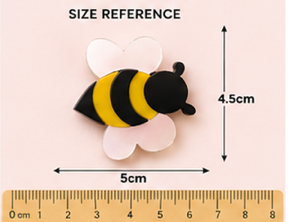 Bee Brooch | Bumble Bee Brooch | Handmade Acrylic Pin
