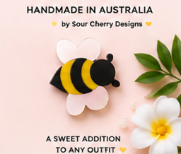 Bee Brooch | Bumble Bee Brooch | Handmade Acrylic Pin