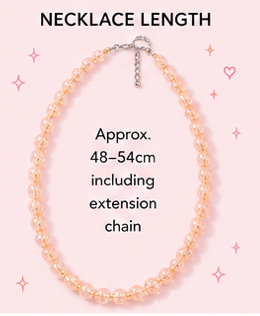 Aurora Borealis Peach Bead Statement Necklace | AB Bead Necklace | Vintage Inspired Handmade Jewellery